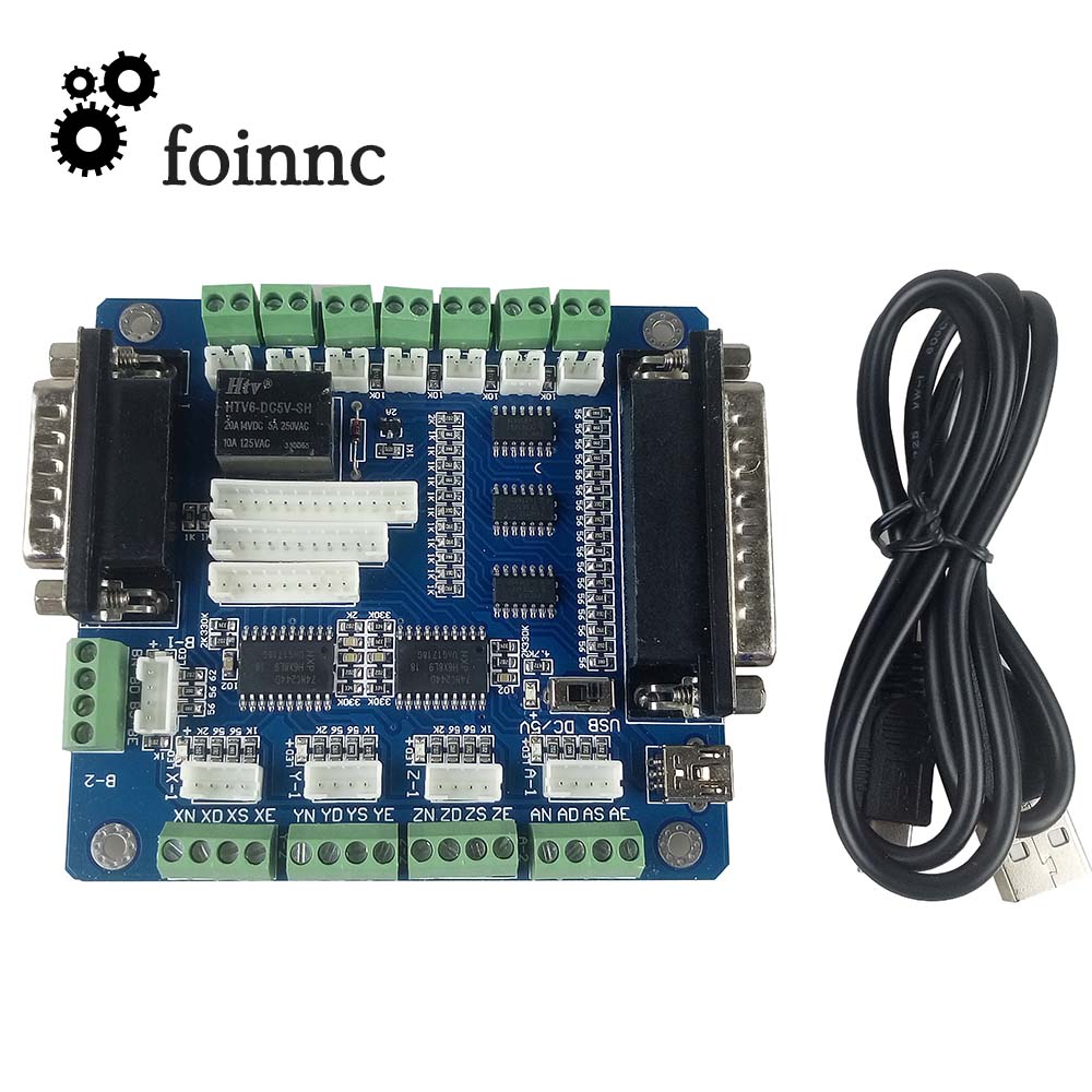 조각 기계용 CNC 브레이크 아웃 컨트롤러 보드, 스테 - 5 Axis Cnc Breakout Board Interface Mach3 리뷰 및 가격