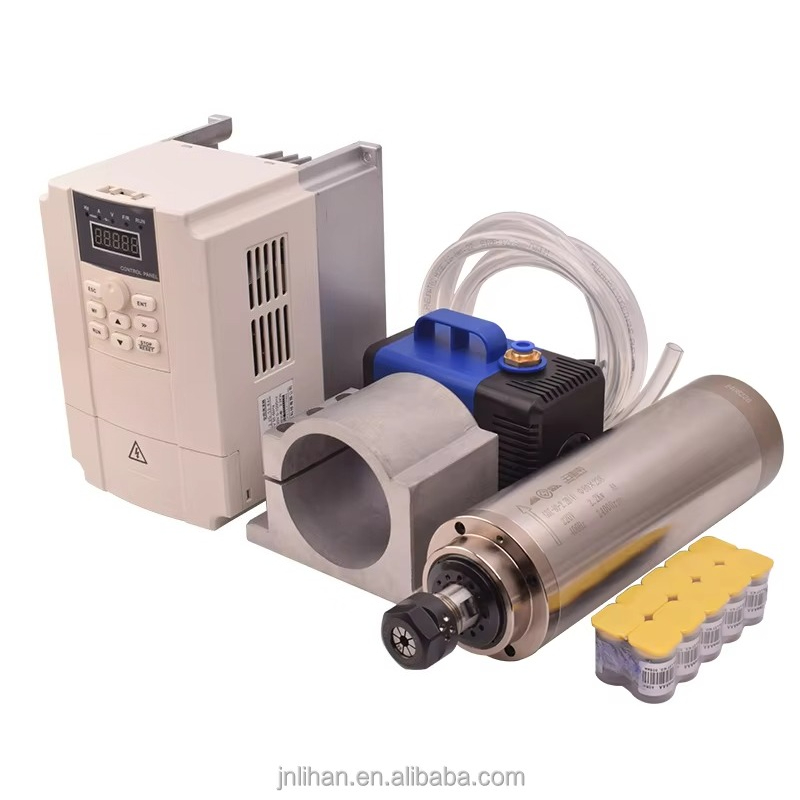 2.2KW 220V 수냉식 공작기계 스핀들 수냉식 CN - 2.2Kw Water Cooled Spindle Kit Vfd 리뷰 및 가격
