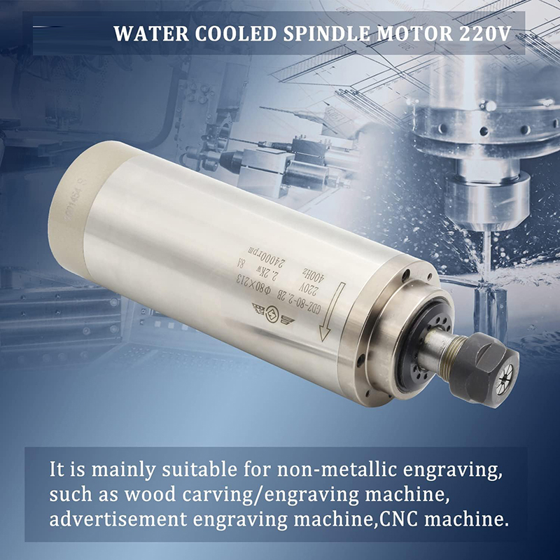 2.2KW 1.5KW CNC 스핀들 모터 220V 수냉 - Er20 Collet Chuck Spindle Motor 220V 리뷰 및 가격